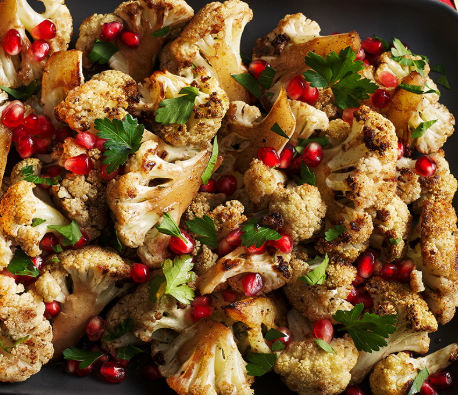 Roasted Cauliflower and Pomegranate Salad